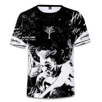 Repo Dainininkas Xxxtentacion R. I. P 3D Atspausdintas Marškinėliai Vyrams/Moterims Vasaros Mados Atsitiktinis Hip-hop ' O-Kaklo trumpomis Rankovėmis Reperis T-Shirts