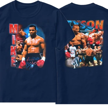 Retro Streetwear Bokso Čempionas Mike Tyson Rap T-Shirt. Vasaros Medvilnės trumpomis Rankovėmis O-Neck T Shirt Mens Naujas S-3XL
