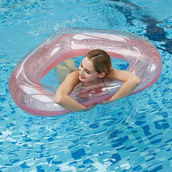 Rooxin Pripučiami Plaukimo Baseinas Rožinė Plūdė, skirta Suaugusiems, Vaikams, PVC Plaukimo Čiužinys Guminis Žiedas Baseinas Žaislai Vandens Sėdynės
