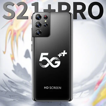 S21+ Pro Andriod Telefono MTK6889 Deka Core 8GB+128GB 6.0 Colių Veido Atspaudų ID Išmaniųjų Telefonų 2021 Naujas 4G LTE 5G 16+32MP mobilusis telefonas