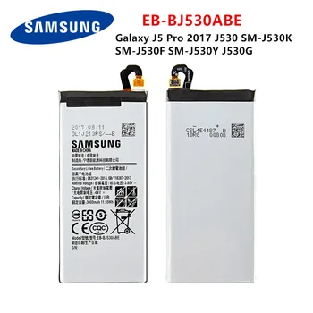SAMSUNG Originalus EB-BJ530ABE 3000mAh Baterija Samsung Galaxy J5 Pro 2017 J530 SM-J530K SM-J530F SM-J530Y/G Mobiliuoju Telefonu +Įrankiai