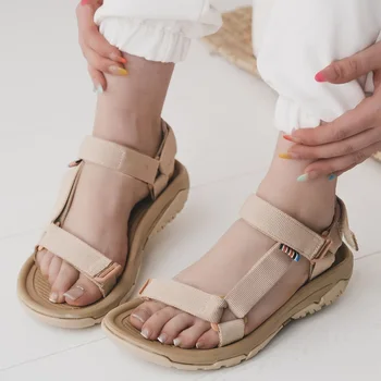Sandalai Smėlio Velcro Butas Vienintelis Moterų Sandalai Smėlio Patogiai Kokybės Batus Dienos