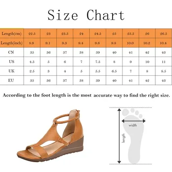 Sandalai Užsienio Prekybos Didelio Dydžio Romėnų Stiliaus 2021 Naujas Universalus Padidėjęs Temperamentas Pleišto Moterų Batai Atidaryti Tne Didmeninės