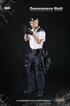 Sandėlyje 1/6 Masto Mini kartus žaislai M020 Honkongo Avarinis įrenginio Policijos Žmogaus Veiksmų Skaičius, Pilnas Komplektas Pav.