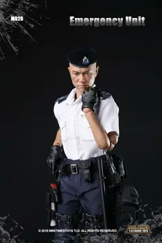 Sandėlyje 1/6 Masto Mini kartus žaislai M020 Honkongo Avarinis įrenginio Policijos Žmogaus Veiksmų Skaičius, Pilnas Komplektas Pav.