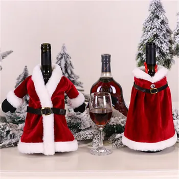 Santa Claus Vyno Butelio Dangtelį, Kalėdų Papuošalų, Namų 2021 Kalėdų Kojinę Dovanų Navidad Naujųjų Metų Dekoro 2022