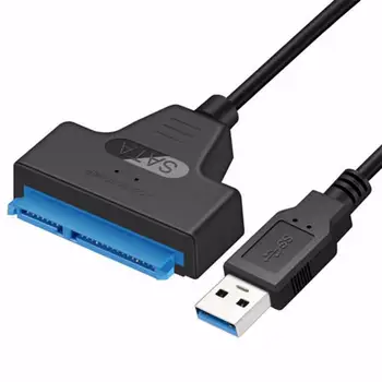 SATA 3 Kabelis Sata Į USB Adapteris 6Gbps 2,5 Colių Išoriniai SSD HDD Kietąjį Diską 22 Pin Sata III Kabelis USB 3.0 Port Jungtis