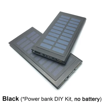 Saulės Energijos Banko Saulės Įkroviklis USB Išorinį Įkroviklį Powerbank Atveju 