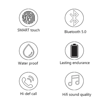 Savioke PRO 12 Belaidės stereo Ausinės MINI TWS ausinių, Bluetooth 5.0 in-ear Ausinių Sporto laisvų Rankų įranga visiems išmanųjį telefoną