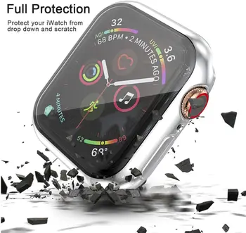 Screen protector for Apple žiūrėti Padengti atveju iwatch Serijos Ultra Plonas Galvanizavimo Minkštas 360 laipsnių TPU žiūrėti bamperis