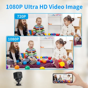 Sdeter 1080P HD Wireless Ip Camera, Mini Stebėjimo Saugumo Naktinio Matymo Motion Detect Wifi Kūdikio stebėjimo įmontuota Baterija Cam