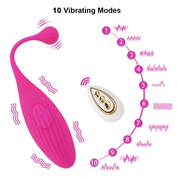 Sekso Žaislai Moterims, Sekso Parduotuvė Belaidžio Nuotolinio valdymo Vibratorius, Kiaušinių Analinis Klitorio Stimuliacija Makšties Sugriežtinti Naudotis 10 Greitis
