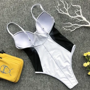 Seksualus Push Up Backless Moterų maudymosi kostiumėlį Bodycon Akių Kratinys vientisi maudymosi kostiumėlį Moteris 2021 M. Vasarą Dizaineris Maudymosi Kostiumas