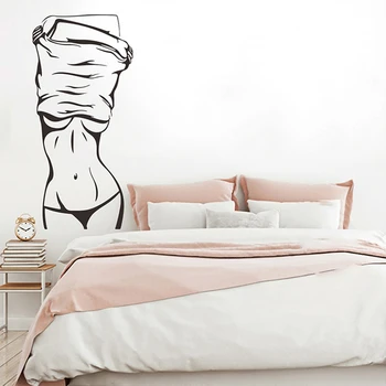 Sexy mergina sienų lipdukai asmenybės grožio, meno tapybos gyvenimo kambario, miegamasis fone tapybos namų dekoravimo lipdukai