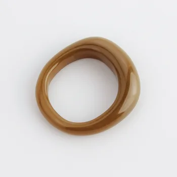 SILIKOLOVE Paprasta vientisos Spalvos Derva, moteriški Žiedai Netaisyklingos Geometrinės Karka Žiedai