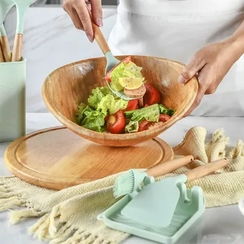 Silikoninė virtuvės utensilios cocina de reikmenys, įrankiai, virtuvės komplektas virimo šaukštas espatula įtaisą kichen menaje mentele mediniai