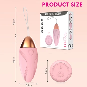 Silikono Kulka Kiaušinių Belaidžio Nuotolinio Valdymo Vibruojantis Kiaušinis Nešiojami Kelnaitės Šuolis Kiaušiniai Vibratorius Moterims G Spot Klitorio Sekso Žaislai