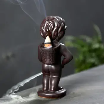 Simbolių modeliavimo Smilkalų Laikiklis Keramikos Moliuskui Krioklys Dūmų Smilkalų Degiklis Censer Laikiklį Su 20Cones Namų Dekoro
