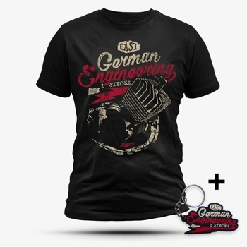 Simson S50 T-Shirt Schwarz + Schl'Sselanhanger Ddr Mopedas Suhl S51 Schwalbe