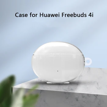 Skaidri Apsauginė Atveju, Huawei Freebuds 4i Ausinės, Korpuso Dangtelis Odos Huawei Nemokamai pumpurai 4i Su Kabliu