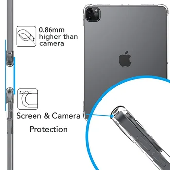 Skaidrus Case For SAMSUNG Galaxy Tab 8.0 2019 T290 atsparus smūgiams Apsauginis Silikoninis Minkštos TPU Padengti Funda SM-T290 SM-T295