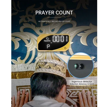 Skaičiavimas ABS Žadintuvas Automatinis Islamo Azan Skaitmeninis Laikrodis-Žadintuvas Musulmonų Maldos Adhan Qibla Signalizacijos Stalas Stalo Laikrodis