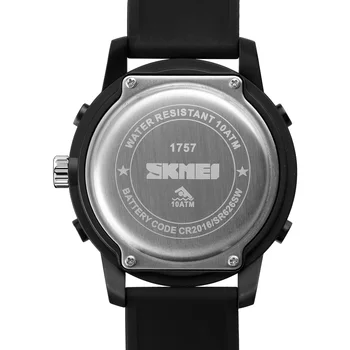 SKMEI 1757 Sporto Skaitmeninis Armijos Mens Watch Kvarcinis LED Laikrodis Elektroninis Riešo Žiūrėti Vandeniui 10Bar Relogio Masculino