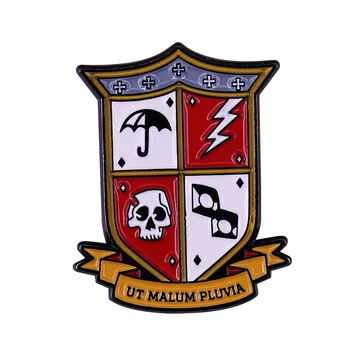 Skėtis Akademijos Herbas Sagė Emalio Pin Mokyklos Vienodos Crest Logotipas Ženklelis Papuošalai Aksesuaras