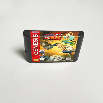 Sliekas Jim 2 - 16 Bitų MD Žaidimo Kortelės Sega Megadrive Genesis Vaizdo Žaidimų Konsolės Kasetė