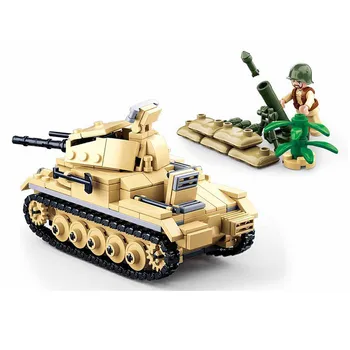 SLUBAN II Pasaulinio Karo vokietijos Kariuomenės Panzer II Bako Ss Blokai Rinkinių Duomenys Vaikams mokomieji Žaislai Berniukams, Klasikinis Modelis Kit