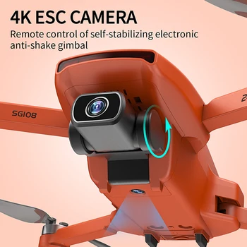 Smart 5G GPS Drone 4K HD Professional Kamerą HD 5G FPV ESC Nuotolinio Valdymo tolimojo Quadcopter Dron PK SG907 E5X
