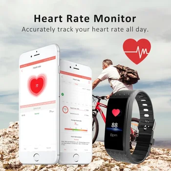 Smart Juosta Stebėti Širdies Ritmą, Kraujo Spaudimą, Stebėti Fitness Tracker Smart Watch Vyrų, Moterų Sporto Apyrankė Naujas