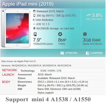 Smart Slim TPU Odos Atveju Naujas iPad mini 5 mini 5-7.9 colių 2019 Funda Su Pieštukas Turėtojas dangtelis, skirtas 