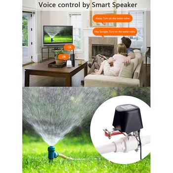 Smart Vandens/Dujų Vožtuvas Automatikos Valdymo 12V Smart Home Vožtuvas Dirbti Su Alexa 