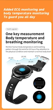 Smart Watch Vyrų EKG PPG Širdies ritmas, Kraujo Spaudimas ir Kūno Temperatūra Tracker IP67 atsparus Vandeniui, skirtų 