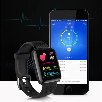 Smart Žiūrėti 2021 Moterų, Vyrų, Didelis Ekranas, Fitness Tracker Apyrankę Širdies ritmo Monitorius Smartwatch 