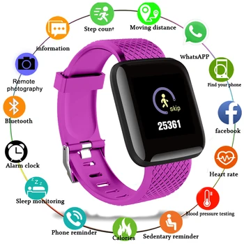 Smart Žiūrėti 2021 Moterų, Vyrų, Didelis Ekranas, Fitness Tracker Apyrankę Širdies ritmo Monitorius Smartwatch 