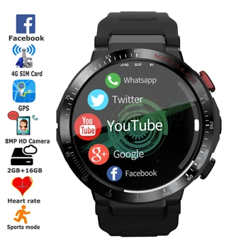 Smartwatch Naujas 4G GPS Smart Žiūrėti LTE MT6739 800mAh Su 8MP Kamera Vaizdo Skambučių Širdies ritmo Sports Tracker 