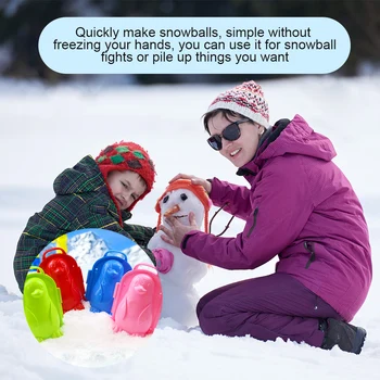 Sniego Kamuolys Įrašą ABS Plastiko Putinas Maker Pelėsių Nešiojamų Sniego Maker Žaislas Spalvos Atsitiktinės Lauko Žaislas Vaikams