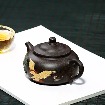 Spalva handpainted yixing arbatinukas kung fu virdulys rankų darbo puodą drinkware