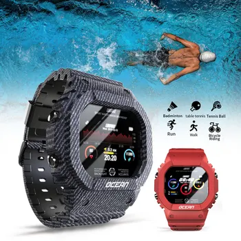Sporto Smart Žiūrėti Vandenyno Juosta Seklys Atsparus Vandeniui SmartBracelet Širdies Ritmo Monitorius Kraujo Spaudimas Smart Laikrodį 