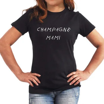 Stalviršiai, Juokingi Marškinėliai, Cool Dovanos Drake Gerbėjai Ponios Harajuku T-Shirts Juoda Balta Dydis 2XL Šampano Mami T-shirt