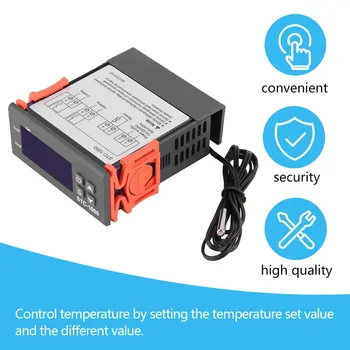 STC-1000 Black Skaitmeninis STC-1000 universalūs Temperatūros Reguliatorius Termostatas Su Temperatūros Jutiklis Priemonės Diagnostikos Įrankis