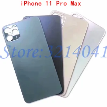 Stiklo Būsto Atveju iPhone 11 11 Pro 11 Pro Max didelę Skylę Atgal Baterijos Dangtelis Galinių Durų Būsto Atveju Pakeitimo
