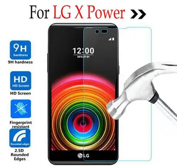 Stiklo LG X Power Grūdinto Stiklo Priekis Ant Ekrano apsaugos LG XPower K220 K220DS Stiklo HD Apsaugos Plona Plėvele