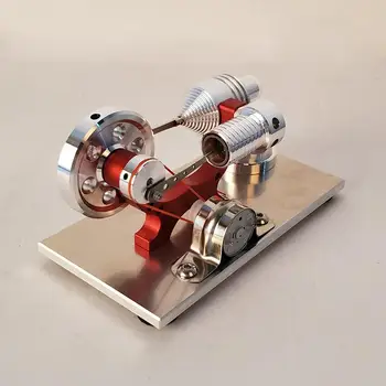 Stirlingo variklio micro variklio garo variklis, generatorius, generatorius, modelis berniukas gimtadienio dovana fizikos eksperimento palūkanų mokymo žaislas