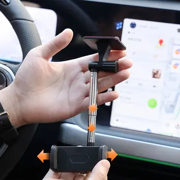 Sukiojamomis Reguliuojamas Parama Automobilio galinio vaizdo Veidrodėlio Tvirtinimą Mobiliojo Telefono Stovas Sėdynės GPS Automobilinio Laikiklio Nemokamas pristatymas