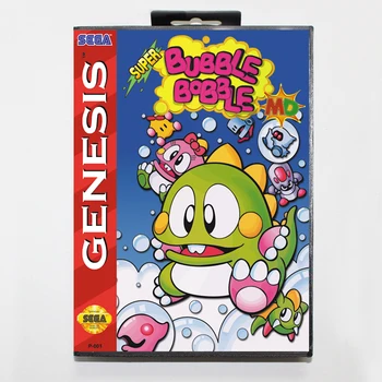 Super Bubble Bobble 16bit MD Žaidimo Kortelės Sega Mega Drive/ Genesis 
