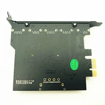 Super Greitis PCI-E, USB 3.0 19-Pin 5 Port PCI Express Plėtimosi Kortelės Adapteris SATA Jungtis 15Pin Tvarkyklės CD Desktop PC