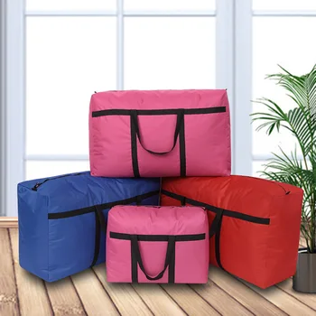 Sutirštės Oksfordo audinys juda krepšys, atsparus vandeniui bagažo pakavimo maišelis maišas austa maišelį antklodė saugojimo didelės talpos saugojimo krepšys